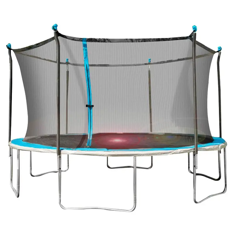 Bounce Pro 14-Foot Illuminated Trampoline with Flash Lite Safety Enclosure and Reinforced Frame
