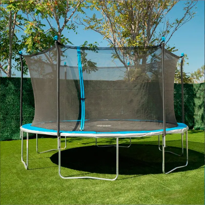 Bounce Pro 14-Foot Illuminated Trampoline with Flash Lite Safety Enclosure and Reinforced Frame