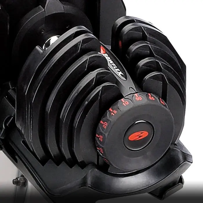 Bowflex SelectTech 1090 Dumbbell Set – Space-Efficient Adjustable Weights with Dial-Select Mechanism