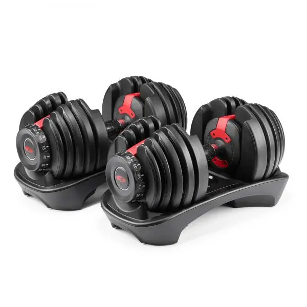 Bowflex SelectTech 552 Adjustable Dumbbell Pair with Rapid Weight-Change System