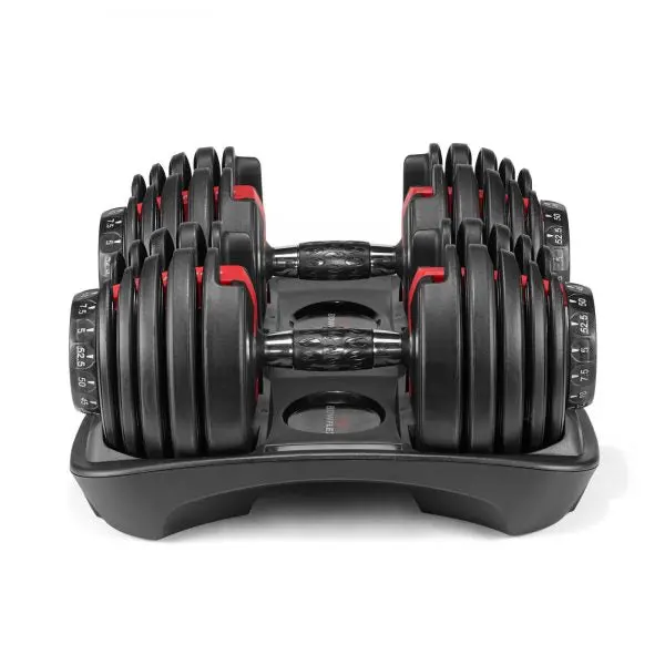 Bowflex SelectTech 552 Adjustable Dumbbell Pair with Rapid Weight-Change System