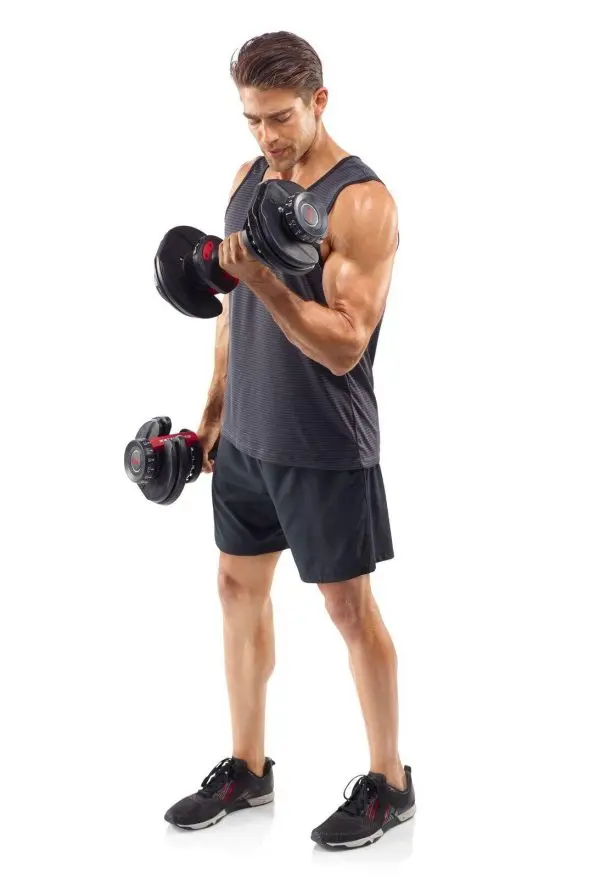 Bowflex SelectTech 552 Adjustable Dumbbell Pair with Rapid Weight-Change System