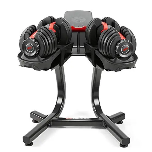 Bowflex SelectTech Dumbbell Stand with Media Shelf – Compact Wheeled Design, Ergonomic Storage for 552/560/1090 Models