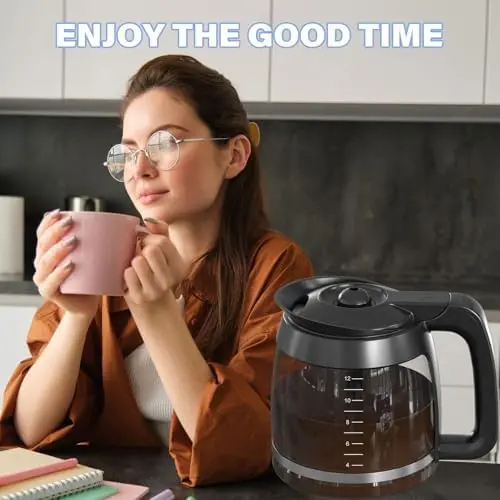 BPA-Free 12-Cup Replacement Carafe for Ninja CE251 and CE201 Coffee Bar Systems