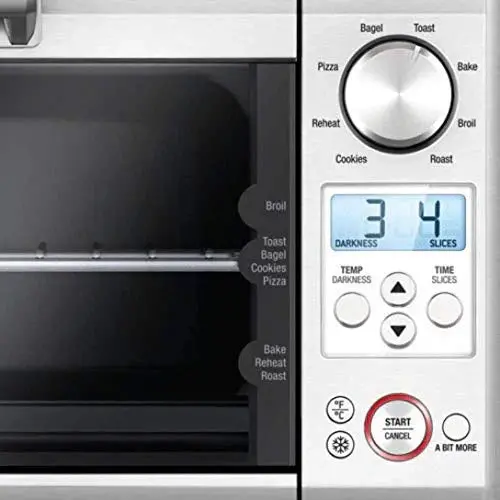 Breville BOV450XL Mini Smart Oven – Compact Countertop Toaster Oven in Brushed Stainless Steel