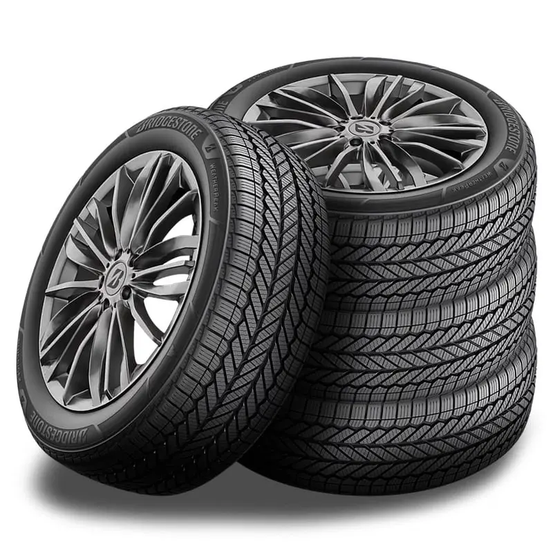 Bridgestone WeatherPeak All-Season Tires (Set of 4) – 215/60R16 95V, 3PMSF Rated, 70,000-Mile Limited Warranty
