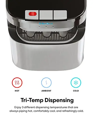 Brio Bottom-Loading Water Cooler – Triple-Temperature Dispenser (Hot, Cold, Room Temp)