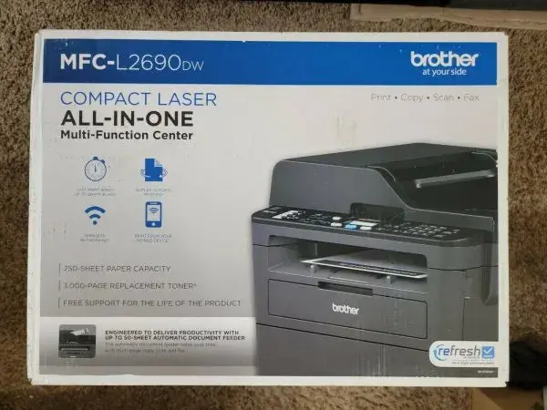 Brother MFC-L2690DW Monochrome Laser All-in-One Printer – Fast Free Delivery