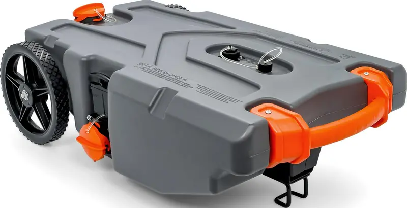Camco Rhino RV Waste Tank – 28-Gallon Leakproof & Odor-Blocking Holding Container with Hose Kit