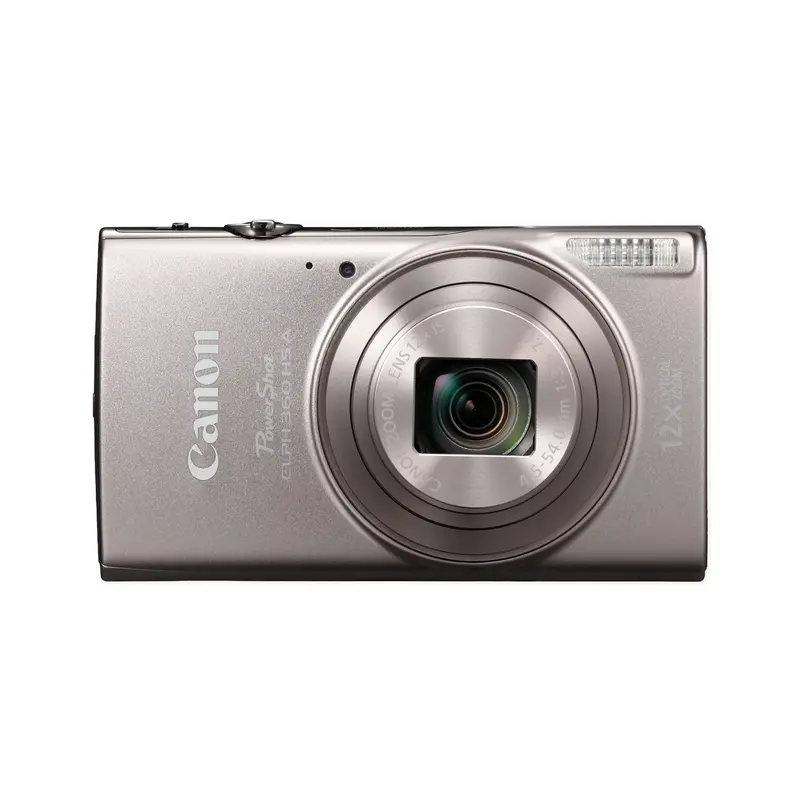 Canon PowerShot ELPH 360 HS Silver Compact Camera – 20.2MP with Smart Auto