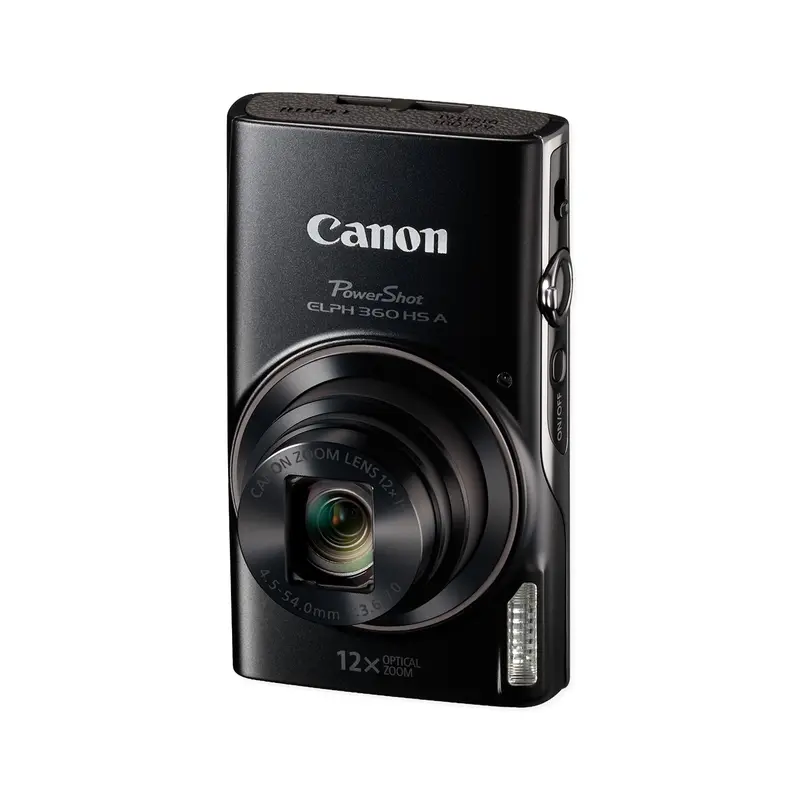 Canon PowerShot ELPH 360HS – Sleek Black Compact Digital Camera