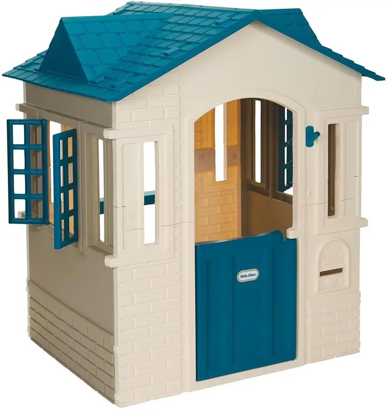Cape Cottage Premium Blue Playhouse – Spacious Outdoor Play Structure for Kids
