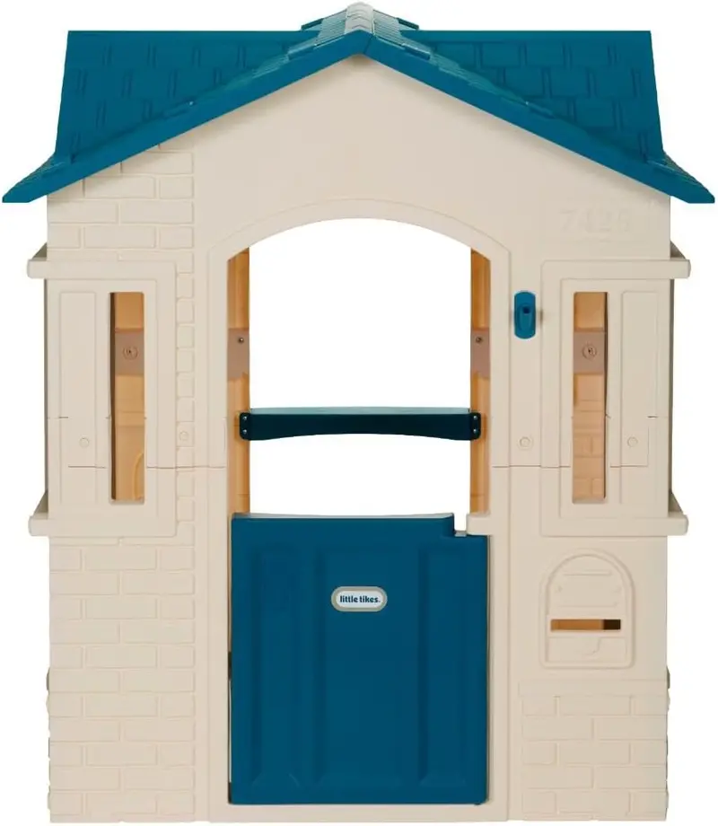 Cape Cottage Premium Blue Playhouse – Spacious Outdoor Play Structure for Kids 2