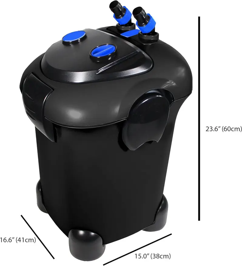 Cascade Max Flow Canister Filter – 820 GPH Output, Designed for Large Aquariums (250+ Gallons)