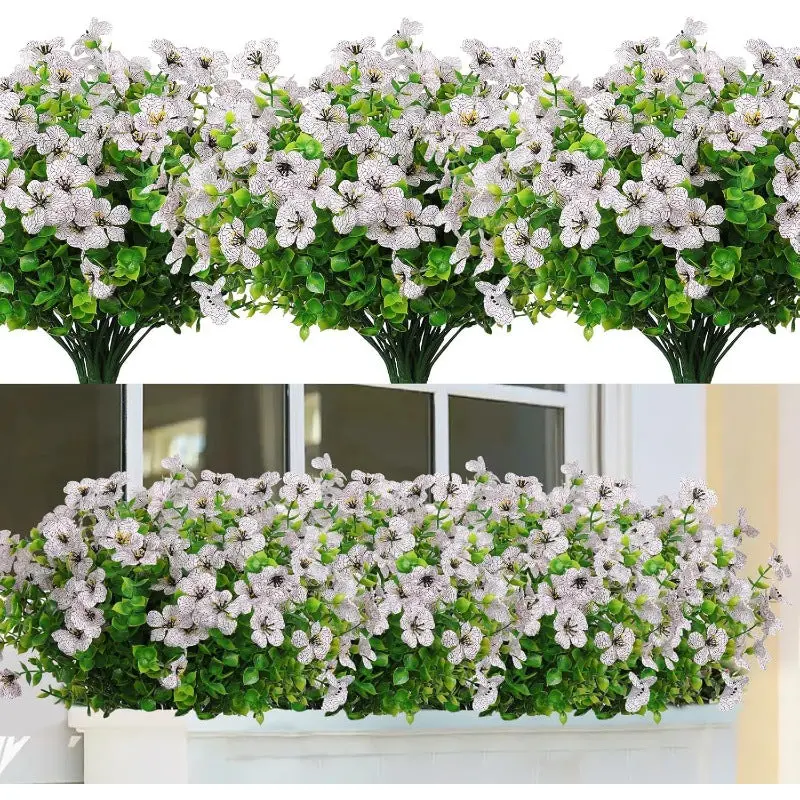 Cascading Eucalyptus Silk Stem – Versatile Greenery for Wreaths, Garlands, and Shelf Styling