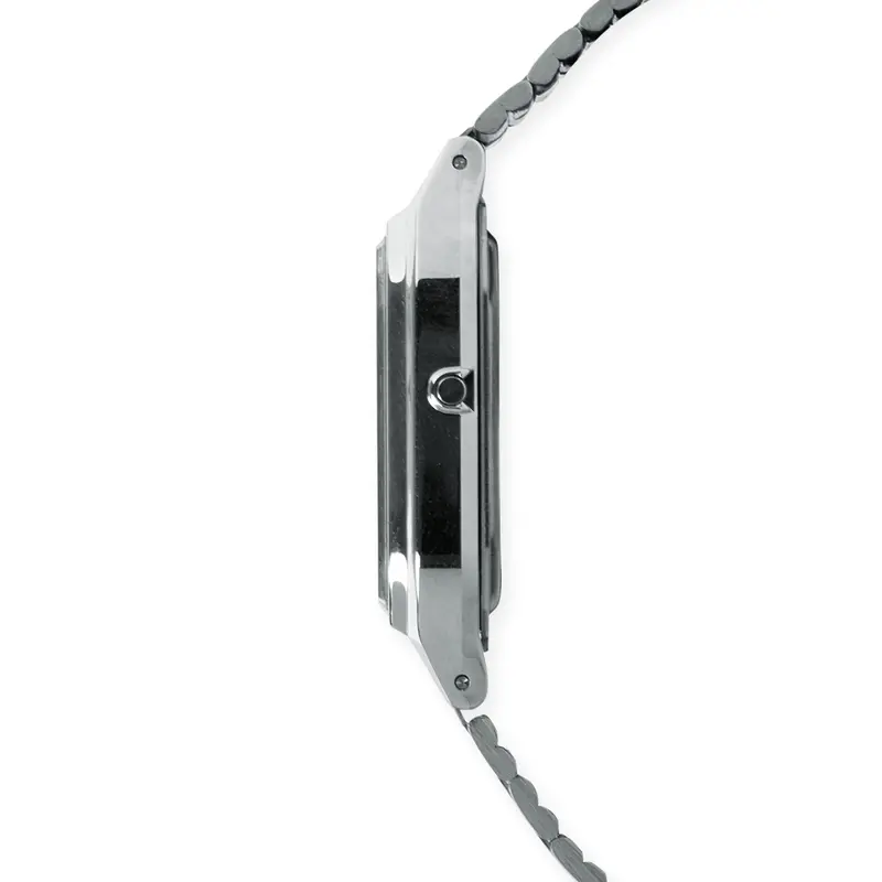 Casio AQ230 Silver Analog-Digital Watch – Sleek Dual-Display Timepiece