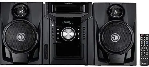 CD-BH950 Mini Bookshelf Speaker System – 240W 5-Channel Audio Receiver with Built-in Cassette Deck and Bluetooth Connectivity 2