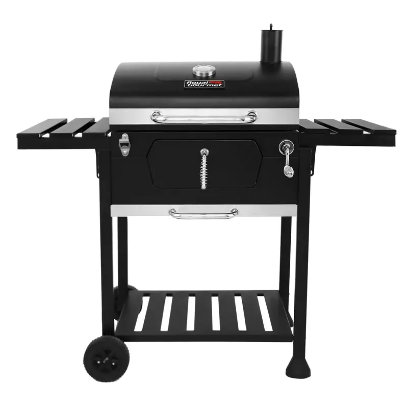 CD1824E 24-Inch Charcoal Grill with Adjustable Air Vents and Removable Ash Pan