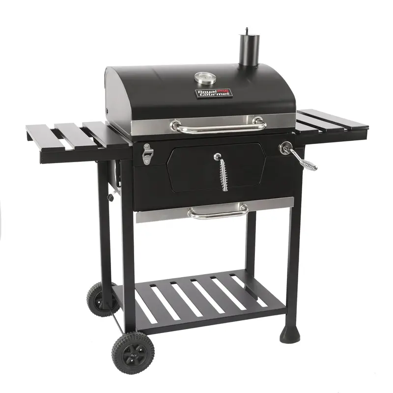 CD1824E 24-Inch Charcoal Grill with Adjustable Air Vents and Removable Ash Pan