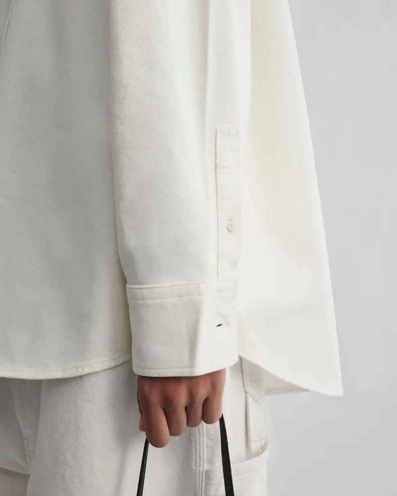 Chalk Denim Button-Down Shirt