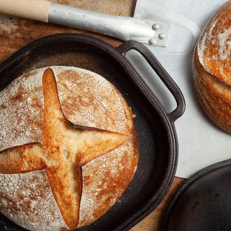 Challenger Cast Iron Loaf Pan – Oven-Safe Bread Baking Dish for Uniform Heat Transfer