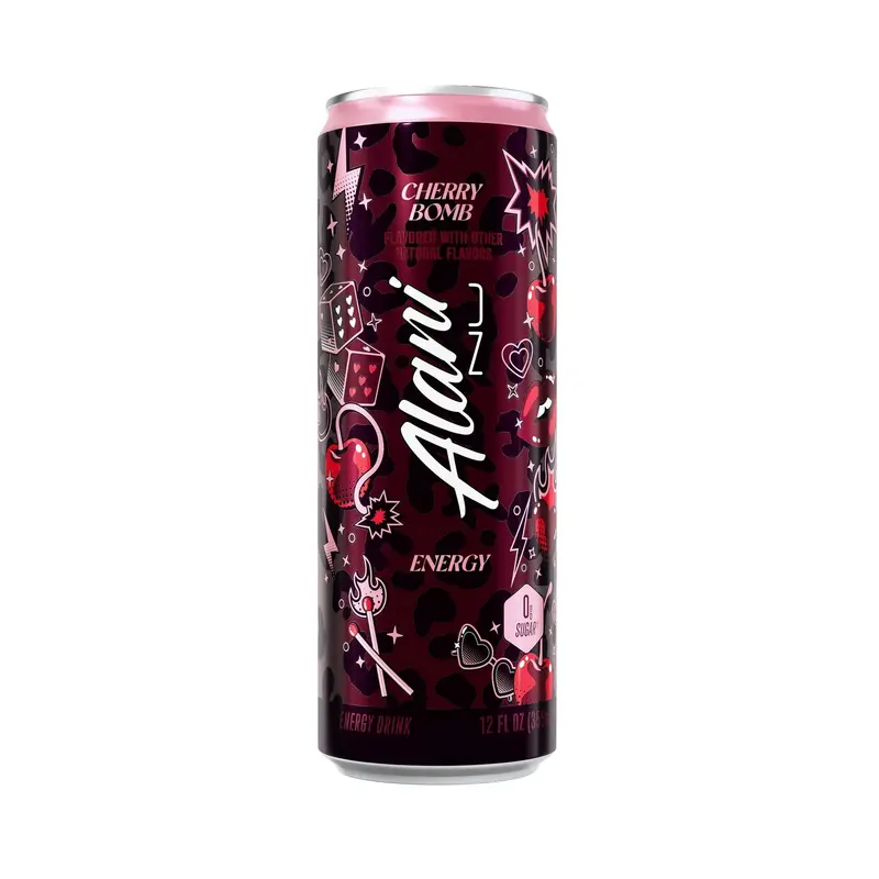 Cherry Bomb Energy Drink – Intense Flavor, 12 fl oz Cans, 6-Unit Pack