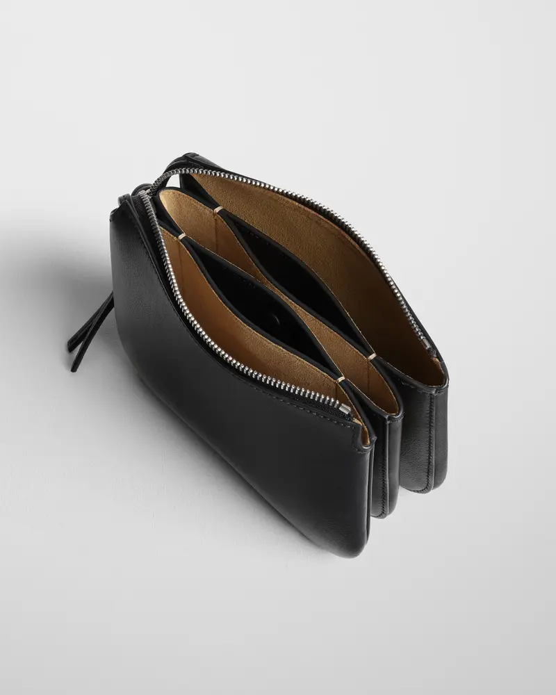 Classic Pocket Gig Bag In Black Full-Grain Leather