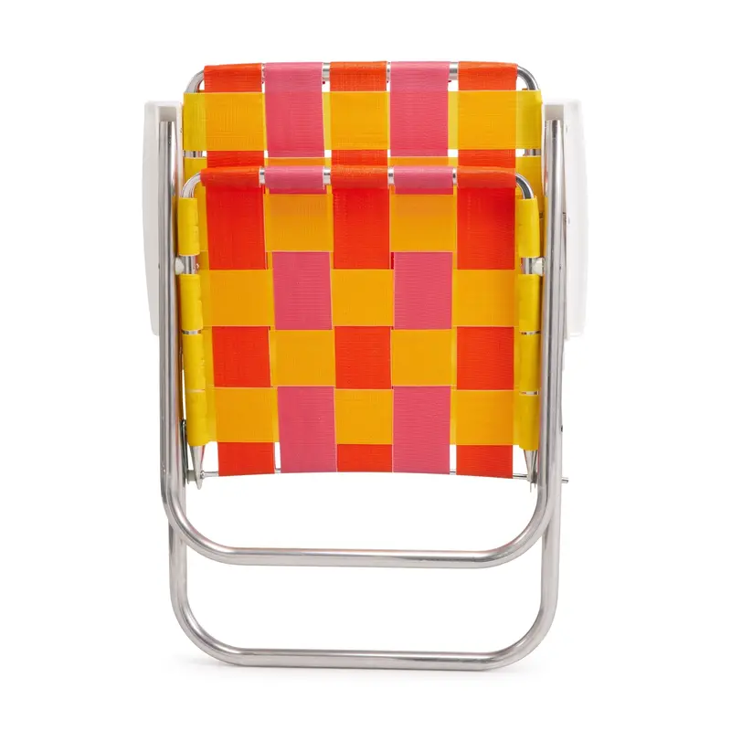Classic Sunset Folding Lawn Chair – Portable, Lightweight Outdoor Seating with Comfortable Contoured Design