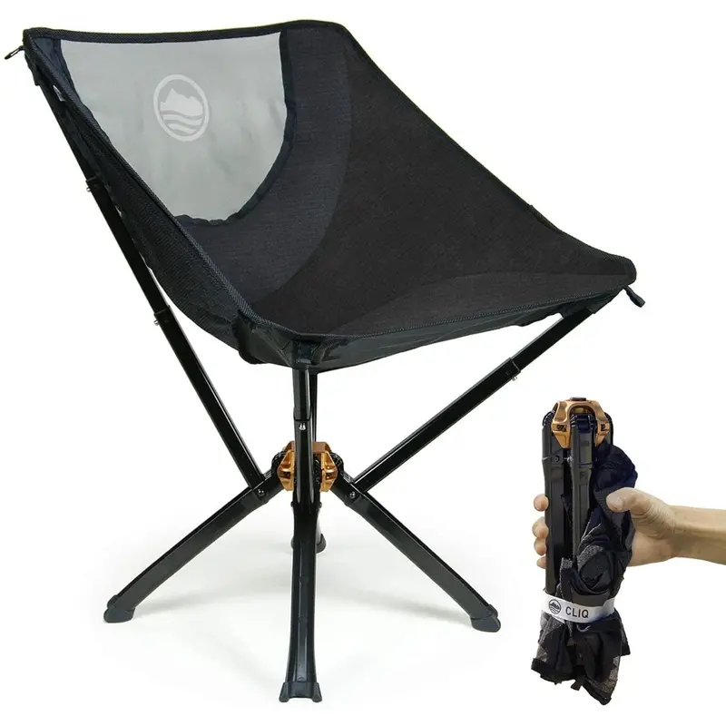 CLIQ Ultra-Light Folding Camping Chair – Durable Portable Seat with 300 lb Capacity