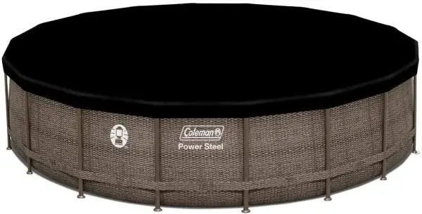 Coleman Power Steel 18-Foot by 48-Inch Above-Ground Pool Kit – Quick-Assembly Backyard Swimming Solution
