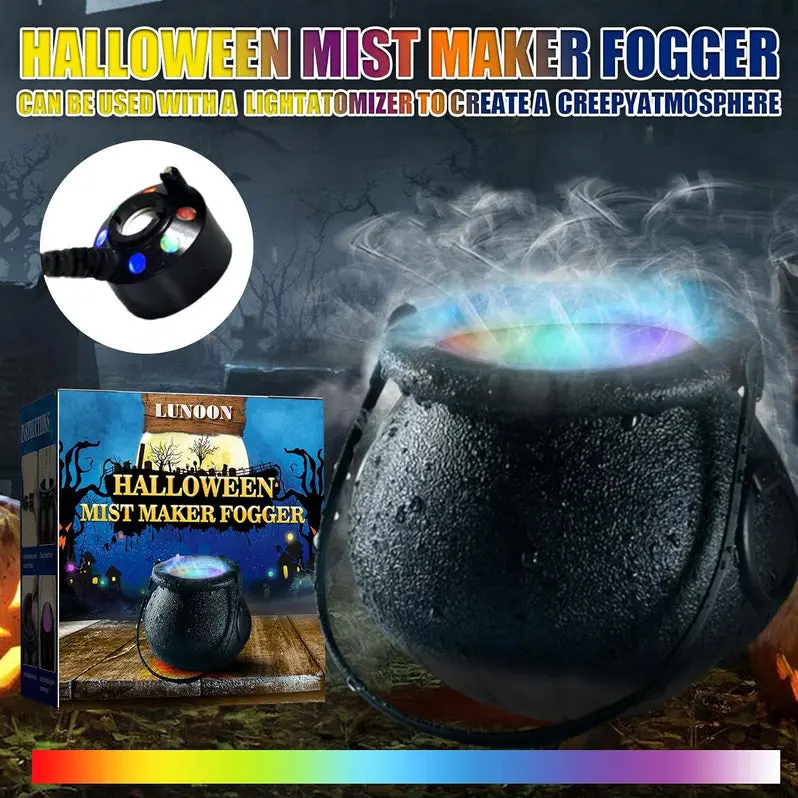 Color-Shifting LED Smoke Machine for Halloween Atmosphere