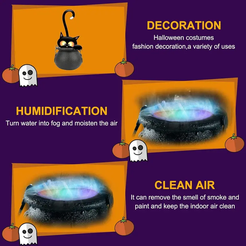 Color-Shifting LED Smoke Machine for Halloween Atmosphere