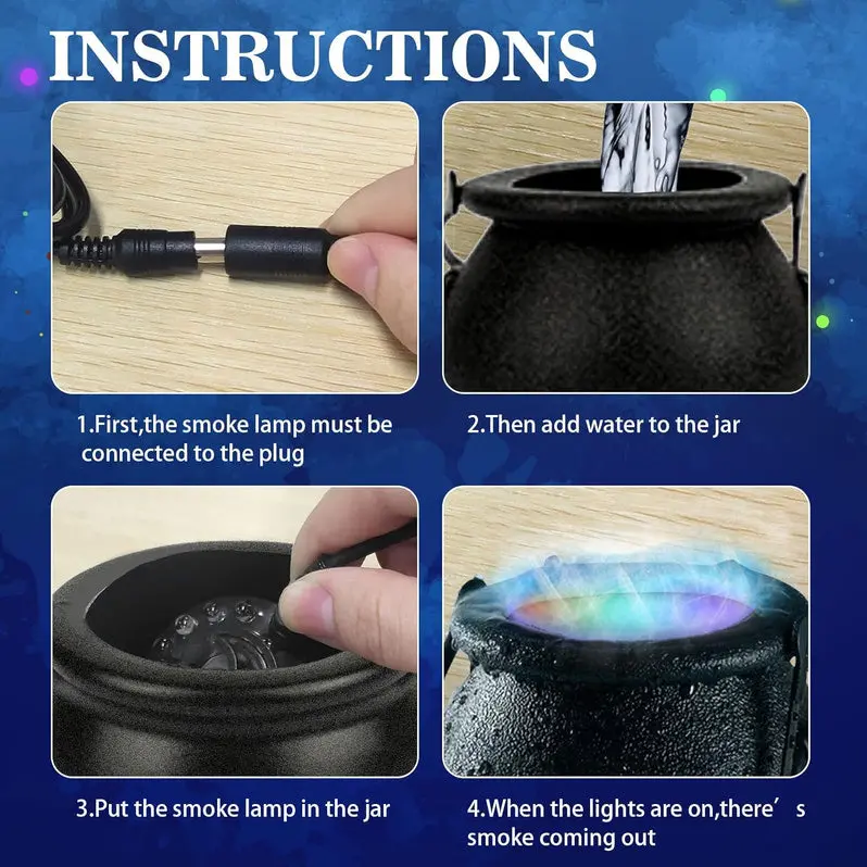 Color-Shifting LED Smoke Machine for Halloween Atmosphere