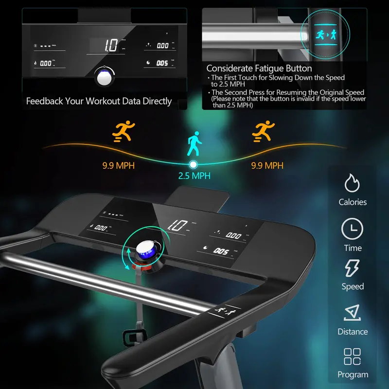 Commercial-Grade Folding Treadmill – Heavy-Duty Running Machine Built for Intensive Home or Studio Use