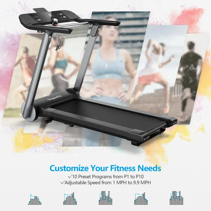 Commercial-Grade Folding Treadmill – Heavy-Duty Running Machine Built for Intensive Home or Studio Use