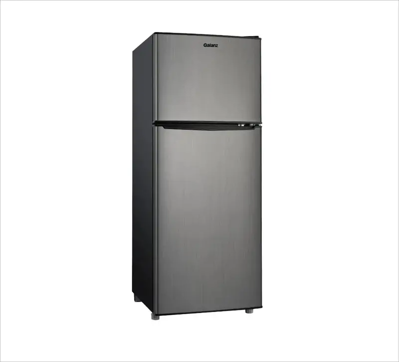 Compact 4.6 Cu Ft Stainless Steel Mini Refrigerator with Integrated Freezer