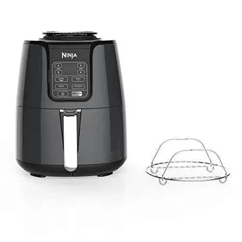 Compact 4-Quart Air Fryer – Ninja AF101 Countertop Cooker in Black/Gray