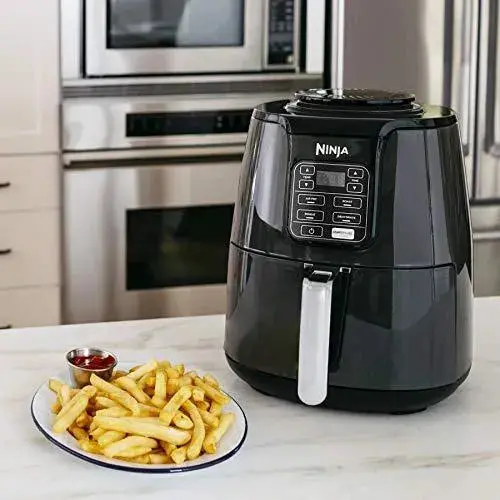 Compact 4-Quart Air Fryer – Ninja AF101 Countertop Cooker in Black/Gray