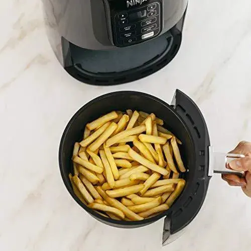 Compact 4-Quart Air Fryer – Ninja AF101 Countertop Cooker in Black/Gray