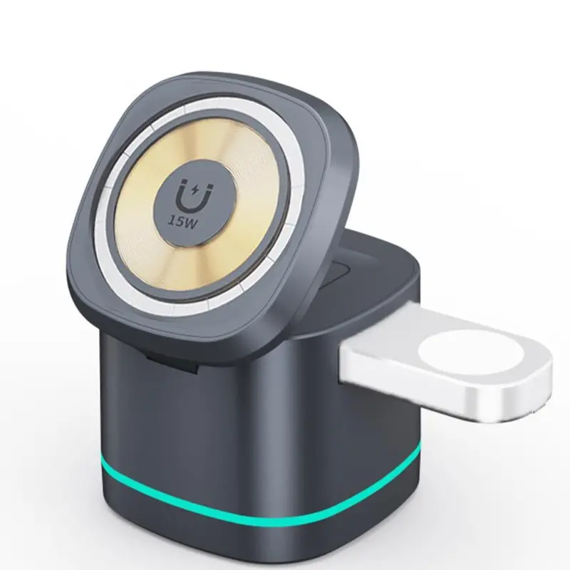 Compact Foldable 3-in-1 MagSafe Wireless Charger