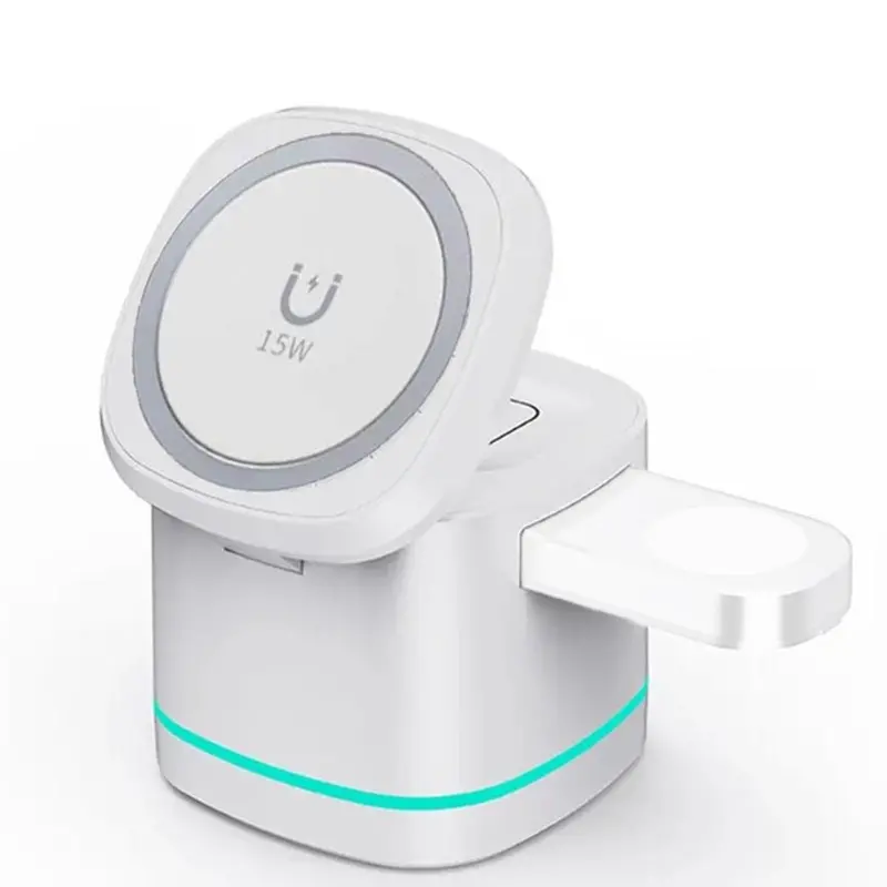 Compact Foldable 3-in-1 MagSafe Wireless Charger