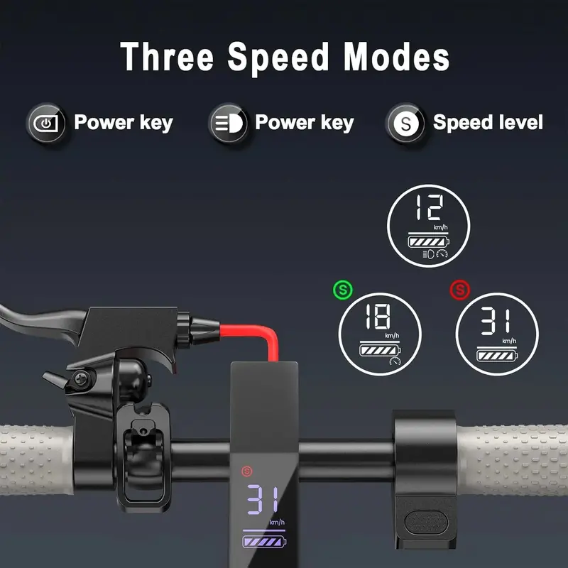 Compact Foldable Electric Scooter for Adults — 350W Motor, 8.5" Non-Pneumatic Tires, 19mph Max Speed, 21–23 Mile Range, Bluetooth App Integration