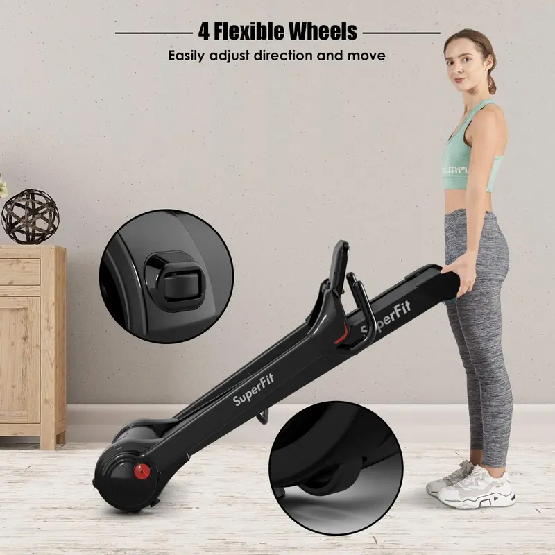Compact Folding Treadmill with 2.25HP Motor and 8-Stage Cushioning System 2