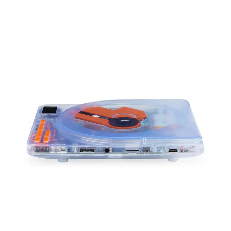Compact Portable CD Player with Bluetooth Audio Streaming and Built-in Rechargeable Battery