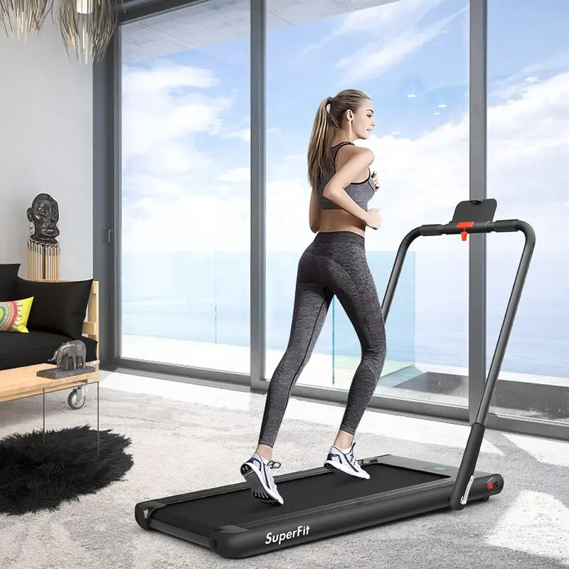 Compact Under-Desk Folding Treadmill – 2.25 HP Superfit Walking Machine with Dual Modes