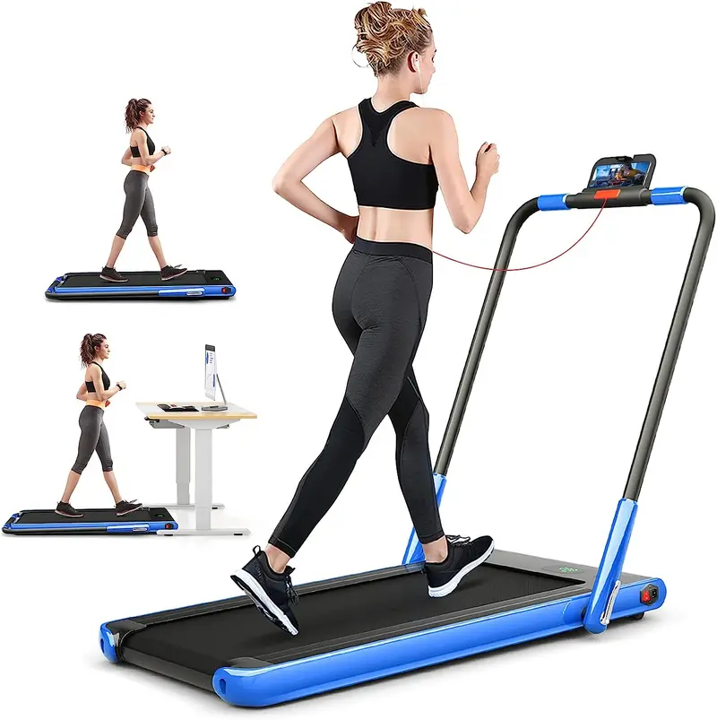 Compact Under-Desk Folding Treadmill – 2.25 HP Superfit Walking Machine with Dual Modes