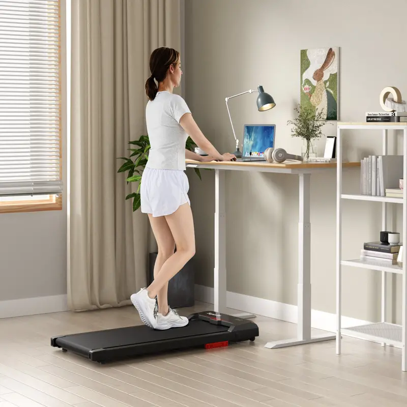 Compact Under-Desk Walking Pad – 2.5HP Quiet Treadmill, 340 lb Capacity 2