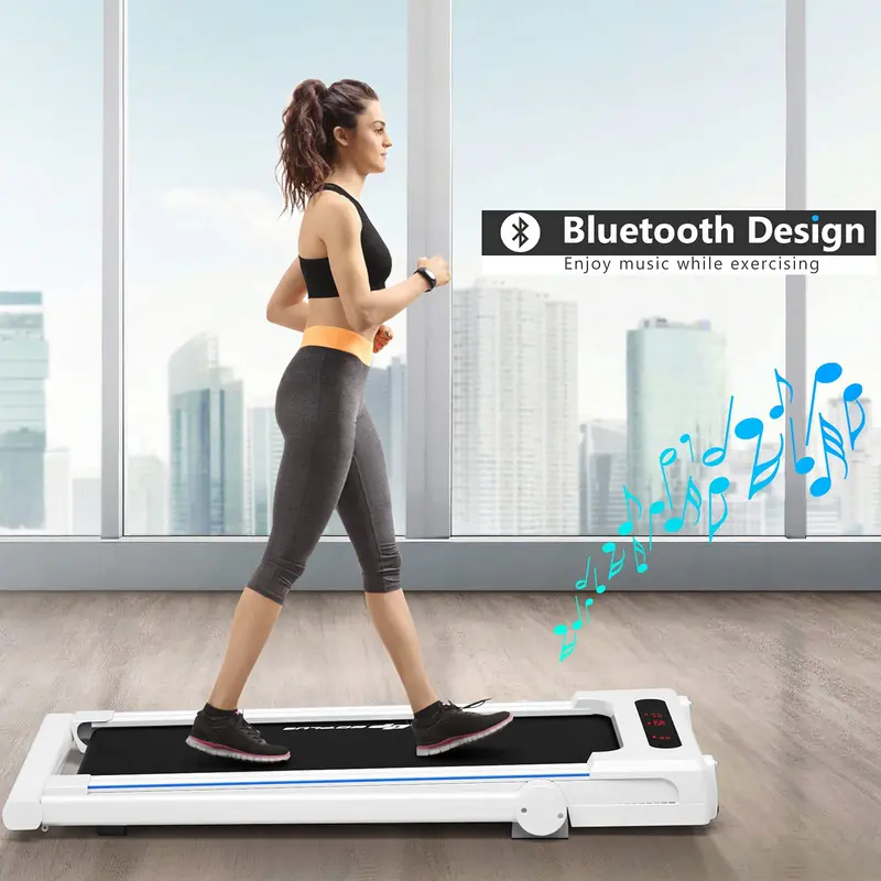 Compact Under-Desk Walking Pad – 3-in-1 Treadmill Featuring Detachable Standing Desk