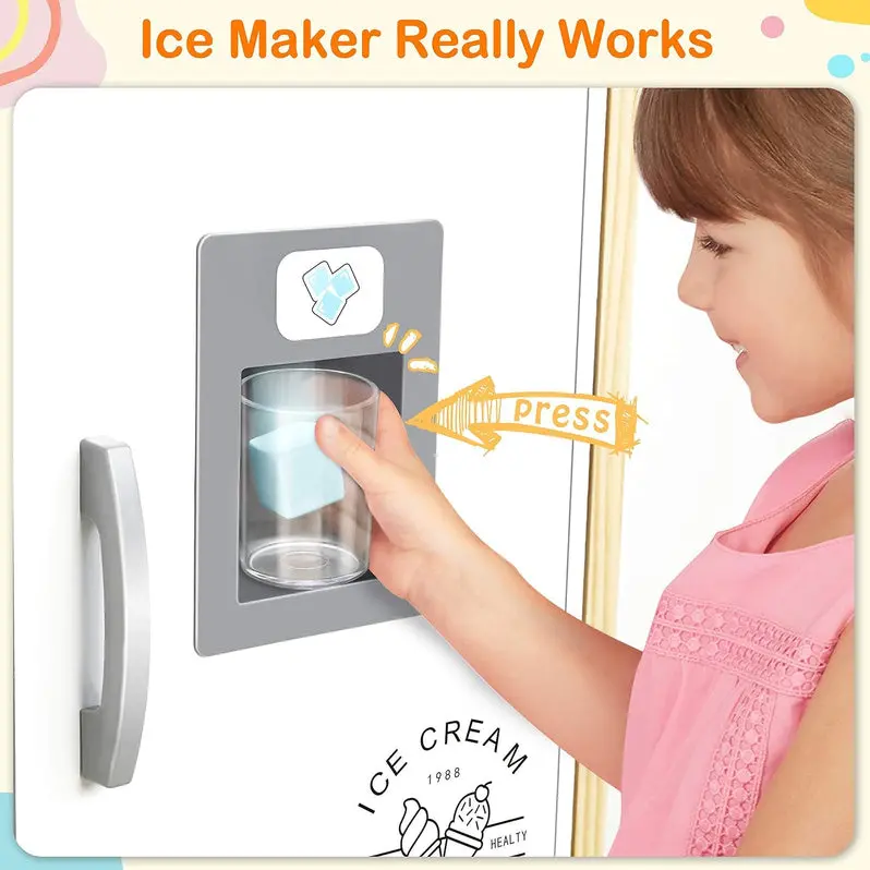 Compact Wooden Play Kitchen – Space-Saving Pretend Cooking Set for Preschoolers