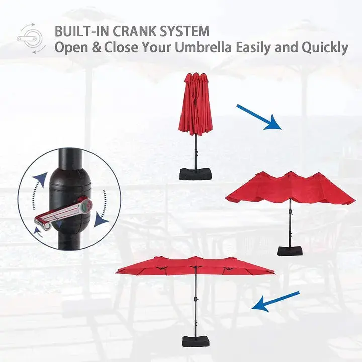 Complete Outdoor Dining Set – 8-Piece Patio Table and Chair Ensemble with Swivel Sling Seating and Canopy Umbrella